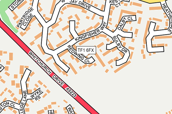 TF1 6FX map - OS OpenMap – Local (Ordnance Survey)