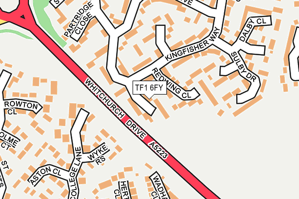 TF1 6FY map - OS OpenMap – Local (Ordnance Survey)
