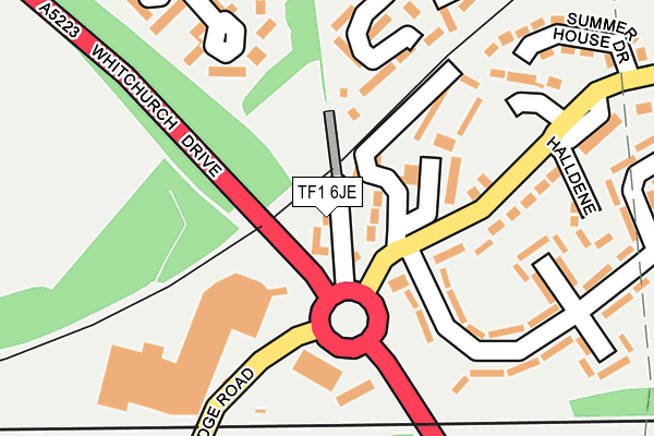 TF1 6JE map - OS OpenMap – Local (Ordnance Survey)