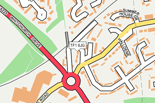 TF1 6JG map - OS OpenMap – Local (Ordnance Survey)