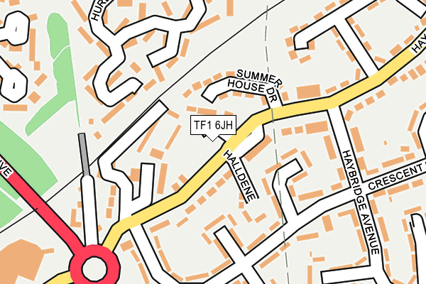 TF1 6JH map - OS OpenMap – Local (Ordnance Survey)