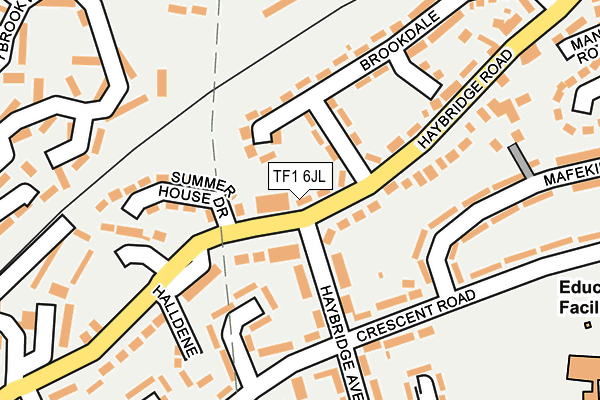 TF1 6JL map - OS OpenMap – Local (Ordnance Survey)