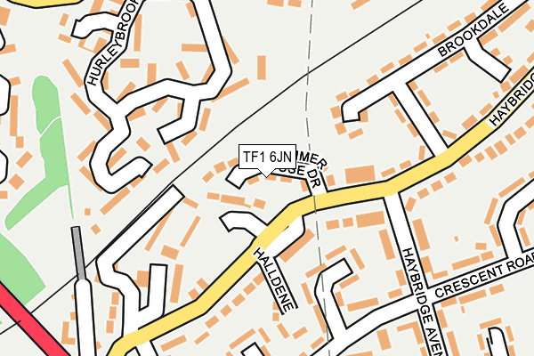 TF1 6JN map - OS OpenMap – Local (Ordnance Survey)