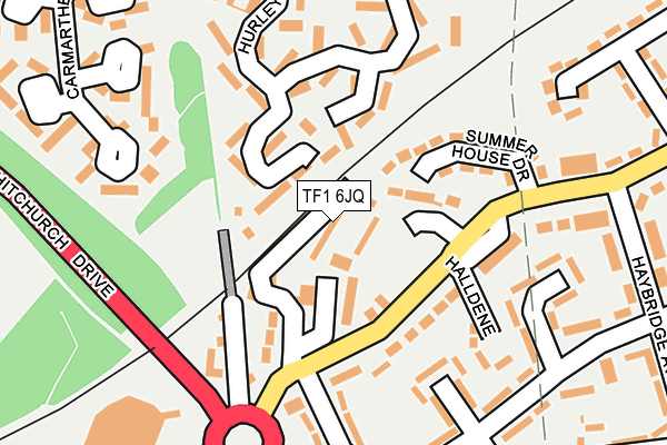 TF1 6JQ map - OS OpenMap – Local (Ordnance Survey)