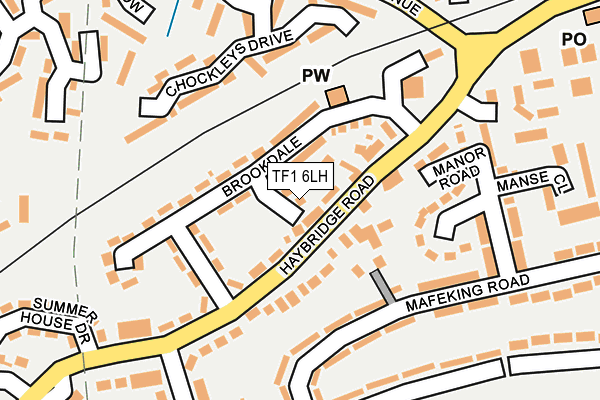 TF1 6LH map - OS OpenMap – Local (Ordnance Survey)