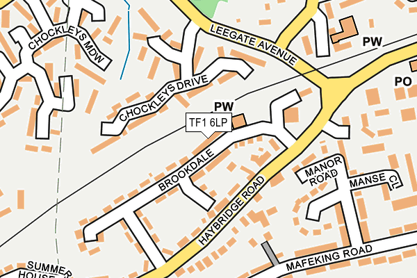 TF1 6LP map - OS OpenMap – Local (Ordnance Survey)