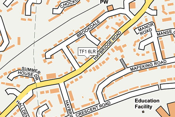 TF1 6LR map - OS OpenMap – Local (Ordnance Survey)