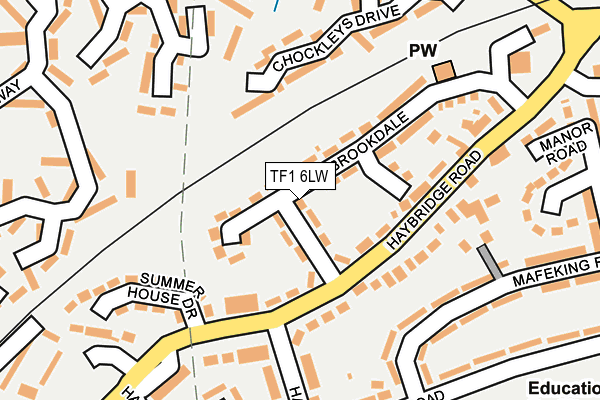 TF1 6LW map - OS OpenMap – Local (Ordnance Survey)