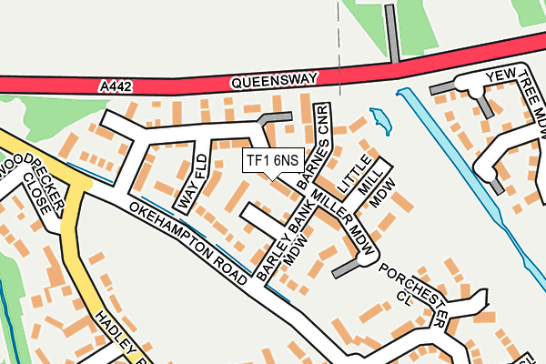 TF1 6NS map - OS OpenMap – Local (Ordnance Survey)