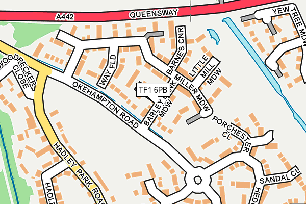 TF1 6PB map - OS OpenMap – Local (Ordnance Survey)