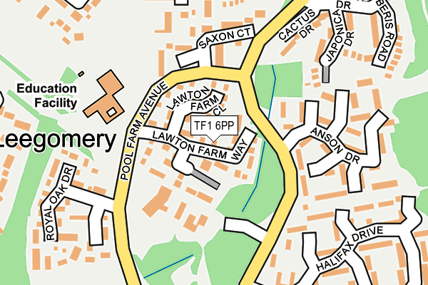 TF1 6PP map - OS OpenMap – Local (Ordnance Survey)