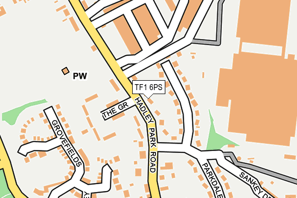 TF1 6PS map - OS OpenMap – Local (Ordnance Survey)