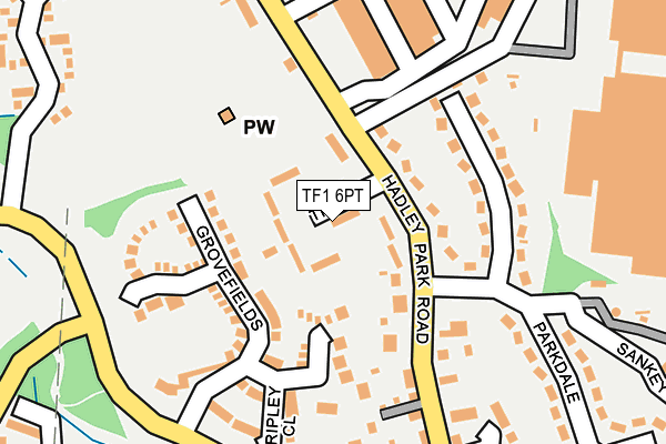 TF1 6PT map - OS OpenMap – Local (Ordnance Survey)