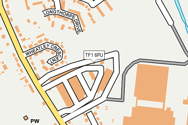 TF1 6PU map - OS OpenMap – Local (Ordnance Survey)
