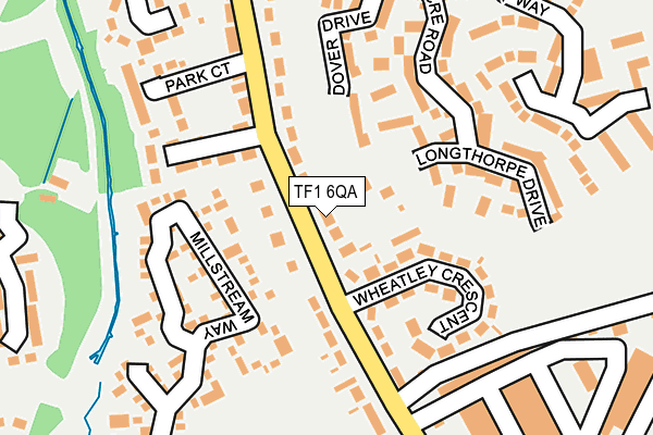 TF1 6QA map - OS OpenMap – Local (Ordnance Survey)