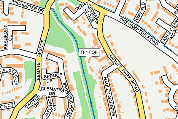 TF1 6QB map - OS OpenMap – Local (Ordnance Survey)