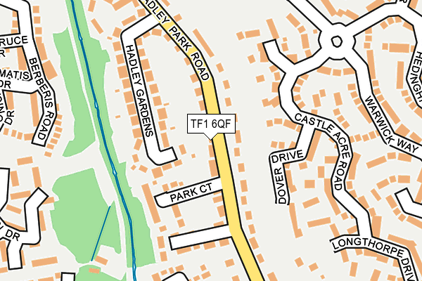 TF1 6QF map - OS OpenMap – Local (Ordnance Survey)
