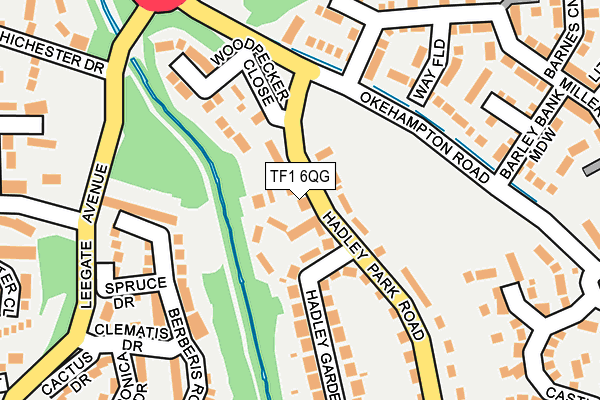 TF1 6QG map - OS OpenMap – Local (Ordnance Survey)
