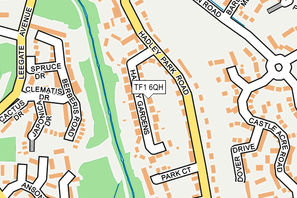 TF1 6QH map - OS OpenMap – Local (Ordnance Survey)