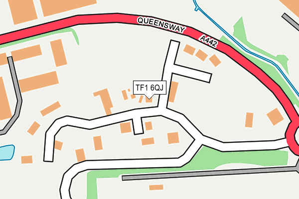 TF1 6QJ map - OS OpenMap – Local (Ordnance Survey)