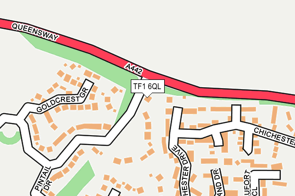 TF1 6QL map - OS OpenMap – Local (Ordnance Survey)