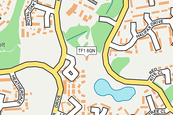 TF1 6QN map - OS OpenMap – Local (Ordnance Survey)
