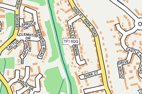 TF1 6QQ map - OS OpenMap – Local (Ordnance Survey)