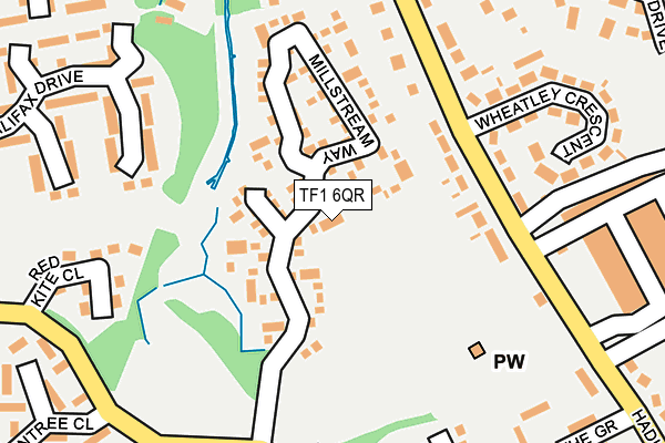 TF1 6QR map - OS OpenMap – Local (Ordnance Survey)