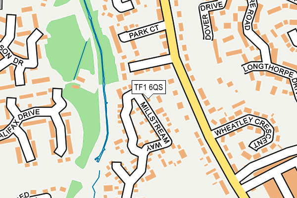 TF1 6QS map - OS OpenMap – Local (Ordnance Survey)