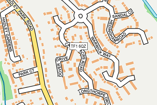TF1 6QZ map - OS OpenMap – Local (Ordnance Survey)