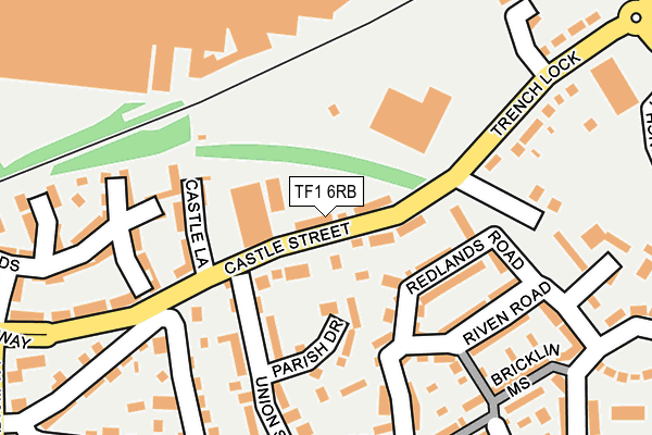 TF1 6RB map - OS OpenMap – Local (Ordnance Survey)