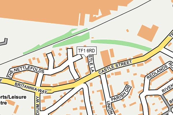 TF1 6RD map - OS OpenMap – Local (Ordnance Survey)