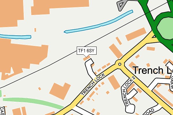 TF1 6SY map - OS OpenMap – Local (Ordnance Survey)