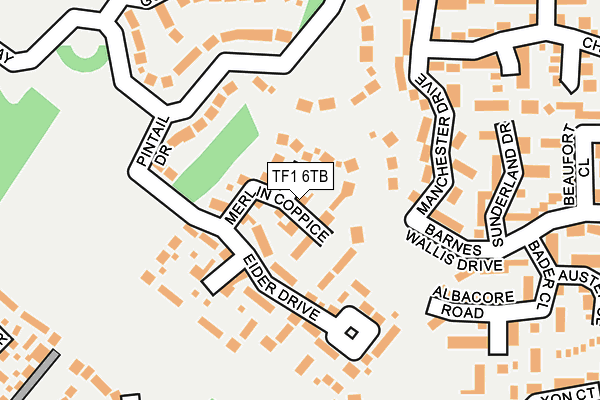 TF1 6TB map - OS OpenMap – Local (Ordnance Survey)