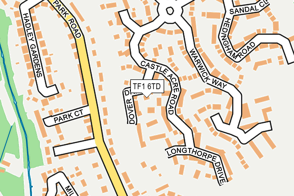 TF1 6TD map - OS OpenMap – Local (Ordnance Survey)