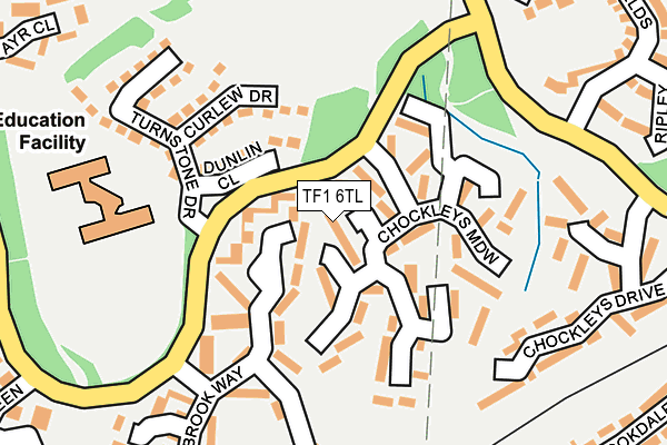 TF1 6TL map - OS OpenMap – Local (Ordnance Survey)