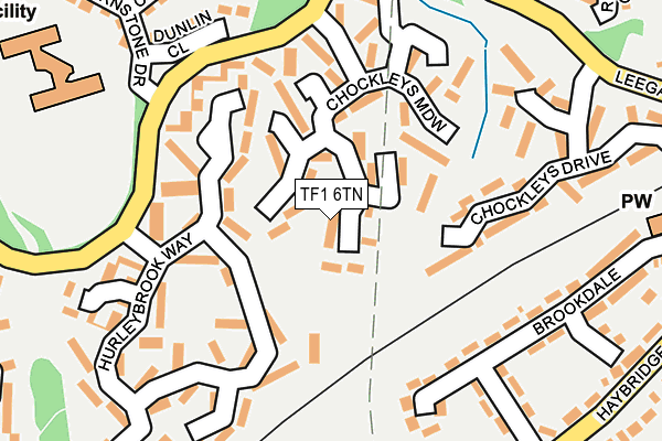 TF1 6TN map - OS OpenMap – Local (Ordnance Survey)