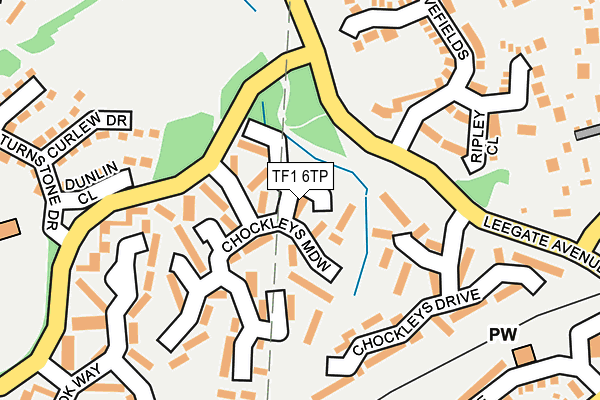 TF1 6TP map - OS OpenMap – Local (Ordnance Survey)