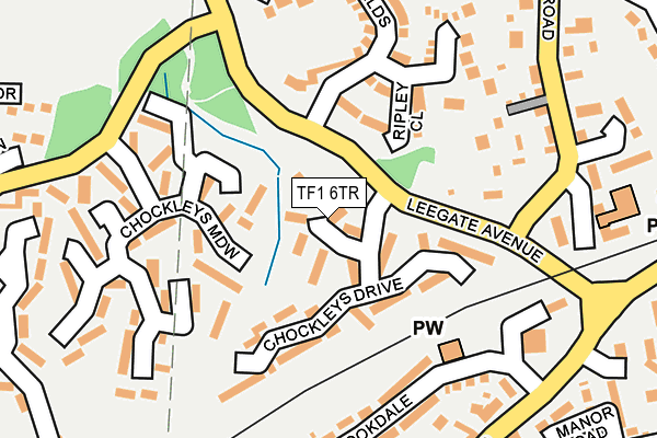 TF1 6TR map - OS OpenMap – Local (Ordnance Survey)