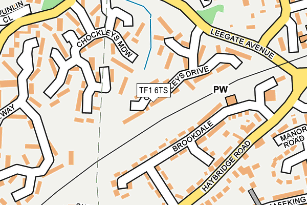 TF1 6TS map - OS OpenMap – Local (Ordnance Survey)