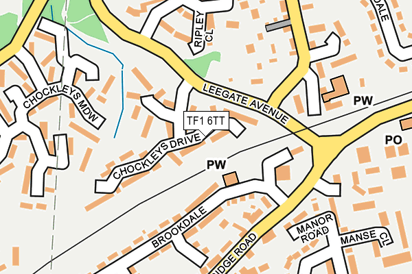 TF1 6TT map - OS OpenMap – Local (Ordnance Survey)