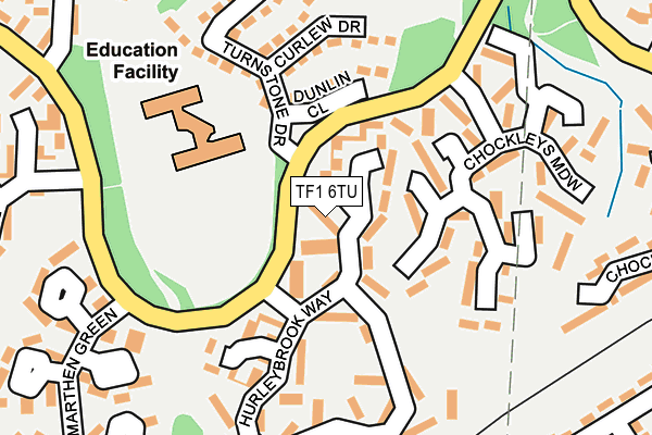 TF1 6TU map - OS OpenMap – Local (Ordnance Survey)
