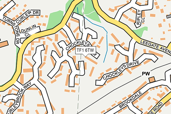TF1 6TW map - OS OpenMap – Local (Ordnance Survey)