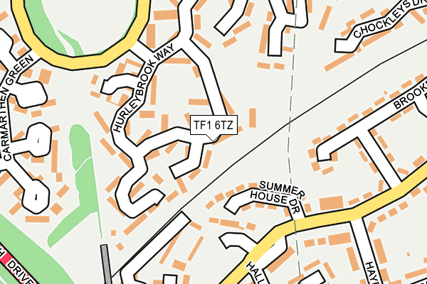 TF1 6TZ map - OS OpenMap – Local (Ordnance Survey)