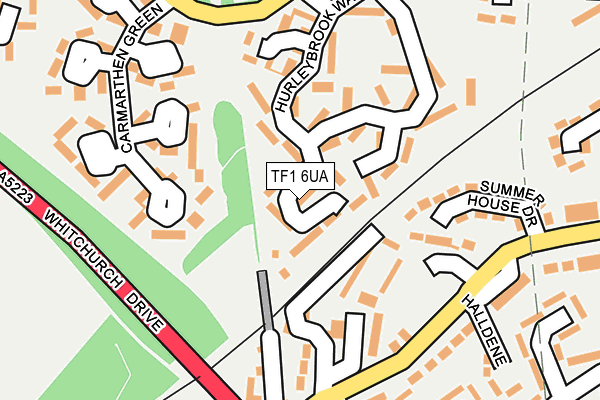 TF1 6UA map - OS OpenMap – Local (Ordnance Survey)