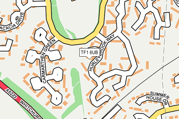 TF1 6UB map - OS OpenMap – Local (Ordnance Survey)