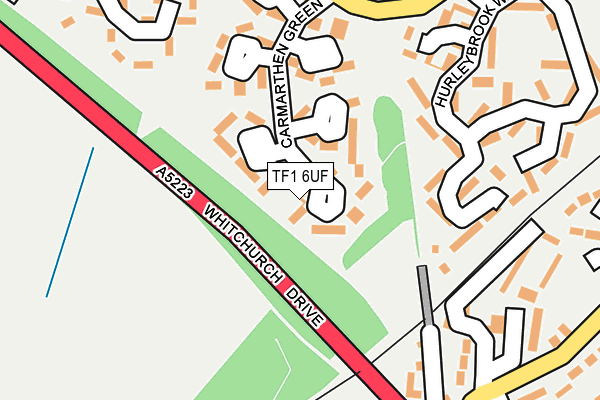 TF1 6UF map - OS OpenMap – Local (Ordnance Survey)