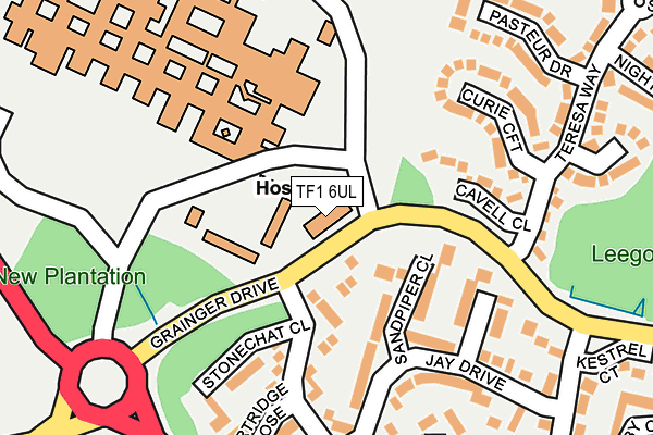 TF1 6UL map - OS OpenMap – Local (Ordnance Survey)