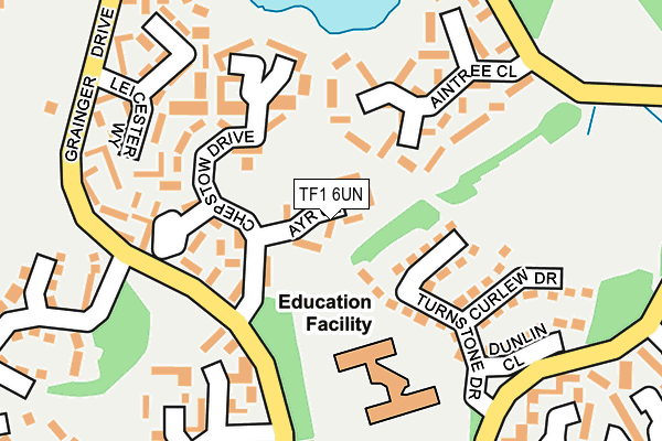 TF1 6UN map - OS OpenMap – Local (Ordnance Survey)