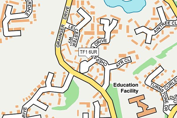 TF1 6UR map - OS OpenMap – Local (Ordnance Survey)